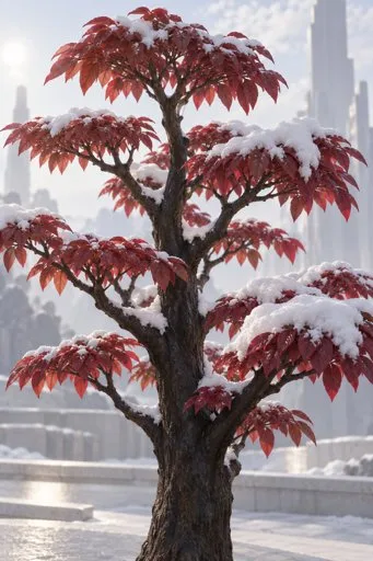 雪冠伞枝立体体